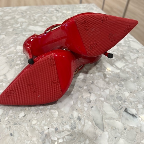 Christian  Louboutin Crossfiketa size 38 Red Patent - Picture 3 of 8